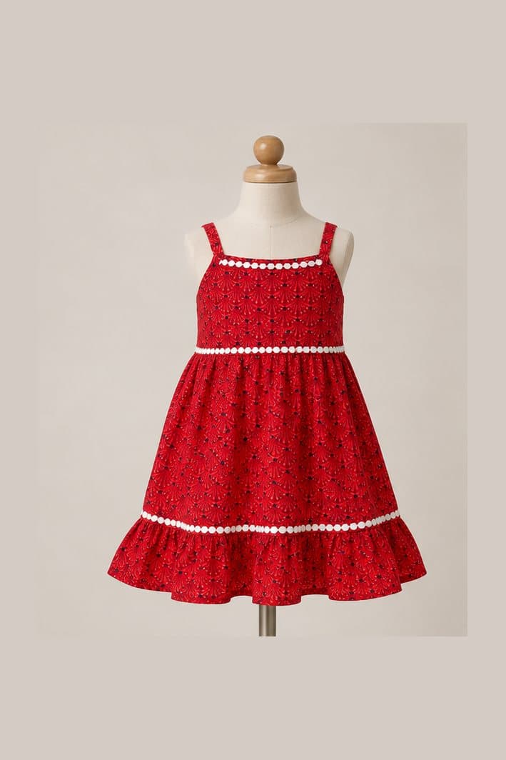 Ruby Dress, Cotton summer dress
